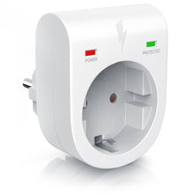 Carica l'immagine nel visualizzatore di Gallery, Arendo - Presa di protezione anti sbalzi di tensione - Antifulmine - fino a 3500 W - IP 20 - Sicura prese integrata - Co