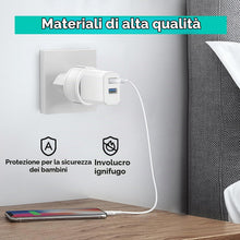 Carica l'immagine nel visualizzatore di Gallery, 3 Pezzi Adattatore da Viaggio Svizzera, Adattatore da Viaggio Italia in Svizzera, Adattatore da Presa EU a Spina Tipo J,