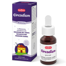 Carica l'immagine nel visualizzatore di Gallery, Buona Circadiem Melatonina Bambini Gocce 20 ml, Melatonina Pura al 99%, Contribuisce alla Riduzione del Tempo Richiesto 