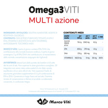 Carica l'immagine nel visualizzatore di Gallery, Omega3 Multi Azione, 60 Perle Softgel da 1.4 g, Integratore di Acidi Grassi Essenziali per Salute Cardiovascolare e Cere