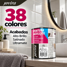 Carica l'immagine nel visualizzatore di Gallery, JOVIRA PINTURAS Vernice Per Piastrelle 750 ml | a Base d'acqua. Date un nuovo look alla vostra cucina e al vostro bagno 
