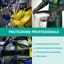 Carica l'immagine nel visualizzatore di Gallery, Ansell AlphaTec 87-104 Guanti di Protezione Chimica in Lattice, Polsino Lungo (43 cm), Elevata Resistenza alle Sostanze 