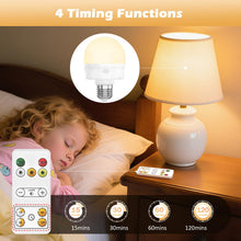 Carica l'immagine nel visualizzatore di Gallery, Lampadina ricaricabile E27 con telecomando, batteria ricaricabile USB C con batteria da 2200 mAh gancio magnetico a batt
