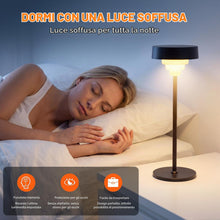 Carica l'immagine nel visualizzatore di Gallery, Lampada LED da Tavolo Senza Fili Lampade da Tavolo Batteria Ricaricabile con USB-C, Lampada Tavolo Dimmerabili per Salot