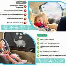 Carica l'immagine nel visualizzatore di Gallery, Tendine Parasole Auto Bambini, 2 Pezzi Parasole Auto Bambini per Finestrino Laterale, Parasole Auto Bambini Anti-UV e An