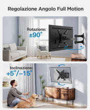Carica l'immagine nel visualizzatore di Gallery, Supporto TV Parete, Staffa TV per LCD/LED da 13 a 42 pollici - Supporto TV Monitor Universale Orientare Inclinare Ruotar