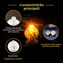 Carica l'immagine nel visualizzatore di Gallery, 50 pcs Mini LED Palloncini Luci Palloncino rotondo a LED Palloncini Luci Led Lanterne di Carta Matrimonio Compleanno Fes