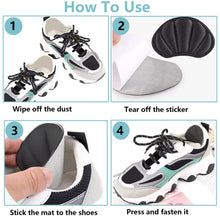 Carica l'immagine nel visualizzatore di Gallery, Cuscini per tallone Pad Heel,di cuscinetti per il tallone,4 paia comodi cuscinetti per il,soletta autoadesiva per la cur