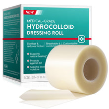 Carica l'immagine nel visualizzatore di Gallery, Hydrocolloid Roll 5x3.6m – Stecca Idrocolloide Tagliabile, Impermeabile e Traspirante per Medicazioni di Ferite, Autoade