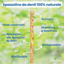Carica l'immagine nel visualizzatore di Gallery, ORINKO® Siwak per Denti Naturale x5 - Spazzolino Ecologico per Pulizia e Sbiancamento Denti - Miswak Africano per Cura N