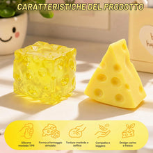 Carica l'immagine nel visualizzatore di Gallery, 2PCS Cheese Squishy Square,Giocattolo Formaggio,Anti stress Squeeze Toy