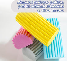 Carica l'immagine nel visualizzatore di Gallery, Scrub Daddy Damp Duster, Spugna Magica per la Pulizia della Polvere, Spolverino per Persiane e Tende in Legno, Prese d'Aria, Termosifoni, Battiscopa, Specchi e Ragnatele, Trattiene la Polvere, Azzurro