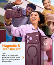 Carica l'immagine nel visualizzatore di Gallery, CANSHN Magnetica Cover per iPhone 18 Pro,Rosso Ciliegia