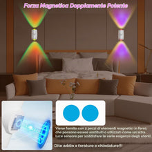Carica l'immagine nel visualizzatore di Gallery, Applique da Parete Interno, 2pcs Lampada da Parete con Sensore di Movimento, Applique intelligente,Luci LED Camera Plafo