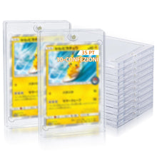 Carica l'immagine nel visualizzatore di Gallery, 10PCS Magnetic Trading Card Holder 35PT Bustine Protettive UV Protezione Custodie Porta Carta Trasparente Magnetiche Car