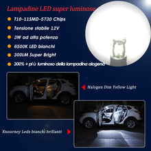 Carica l'immagine nel visualizzatore di Gallery, Xnourney 194 T10 168 2825 W5W LED Lampadina, Estremamente Luminosa 12V 11SMD LED Lampadina Utilizzata per Automobili Camion Interior Dome Map Door Courtesy Targa Luci Bianco (10pcs / pack)