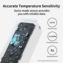 Carica l'immagine nel visualizzatore di Gallery, SwitchBot IP65 Igrometro Termometro da Esterno, 100m Portata Bluetooth, Termoigrometro da Interno, Sensore di Rugiada/VP
