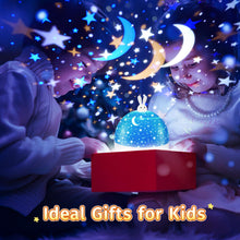 Carica l'immagine nel visualizzatore di Gallery, One Fire Proiettore Stelle Soffitto Bambini, 15 Films Luce Notturna Bambini, Bluetooth Musica 360° Lampada Proiettore Bambini, USB Ricaricabile Proiettore Soffitto Regalo Bambini Decorazioni Camera