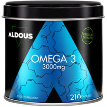 Carica l'immagine nel visualizzatore di Gallery, Omega 3 Olio di Pesce - 3000mg Dose Alto Dosaggio - Acidi Grassi Essenziali