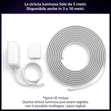 Carica l'immagine nel visualizzatore di Gallery, Philips Hue Indoor 1 Pack Strisce LED Smart Solo Kit Base 5m - Luci LED con controllo tramite Hue App - Strisce luminose compatibili con Alexa, Google Assistant e Apple HomeKit