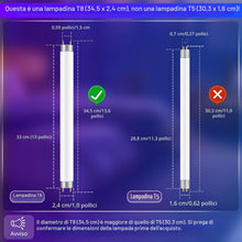 Carica l'immagine nel visualizzatore di Gallery, FSL BL T8 F10W Lampadina UV di Ricambio 13 Pollici per Insetticida, Adatta per Antizanzare/Anti-mosche, 2 Pezzi