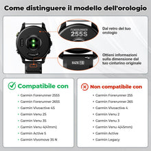 Carica l'immagine nel visualizzatore di Gallery, Compatibile con Forerunner 255/Vivoactive 4/Venu2 Cinturino, 22mm Silicone Sports Bracciale Sostituito per Gear S3/Galax