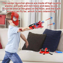 Carica l'immagine nel visualizzatore di Gallery, LIVESTN Set di 2 Spiderm Guanti per Bambino, Launcher Glove Guanti Launcher per Giochi con Spiderm Maschera e Spiderm Tatuaggi Spiderm Web Launcher Toy, Giocattolo Educativo per Bambini (D)