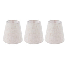 Carica l'immagine nel visualizzatore di Gallery, Set di 3 paralumi per lampadari, mini paralumi in lino, 3 pollici per 5 pollici per 5,5 pollici