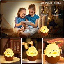 Carica l'immagine nel visualizzatore di Gallery, Luce Notturna per Bambini in Silicone, Luce Notturna Ricaricabile Tramite USB, Luce Notturna per Bambini con Funzione To