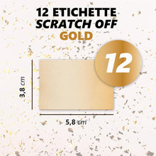 Carica l'immagine nel visualizzatore di Gallery, 12 Gratta e Vinci Personalizzato Gioco Compleanno - La Lotteria del 30enne - Bigliettini Grattabili Per Intrattenere Gli