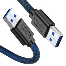 Carica l'immagine nel visualizzatore di Gallery, ANDTOBO Cavo Con Doppio USB, Cavo USB 3.0 Doppio Maschio Compatibile Con Alloggiamenti Del Disco Rigido Lettore DVD (0.5