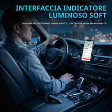 Carica l'immagine nel visualizzatore di Gallery, Caricabatterie Auto USB,4 USB + 2 PD Type-C con Display Digitale con Voltmetro LED Caricatore Accendisigari Rapido Unive