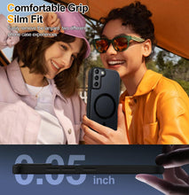 Carica l'immagine nel visualizzatore di Gallery, Tawarror MagSafe Cover Magnetica per Samsung Galaxy S21, Traslucida Nero