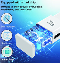 Carica l'immagine nel visualizzatore di Gallery, DBZYLN Caricabatterie + cavo micro USB compatibile con Samsung Galaxy S7 S6 Edge S4 S3 A6 J8 J7 J6 J5 J3 Note5 Note4 Not