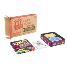 Carica l'immagine nel visualizzatore di Gallery, Mattel Games Uno Flip, L'elettrizzante variante del mitico gioco di carte per tutta la famiglia in una scatola in metallo, 112 carte fronte/retro e carte speciali FLIP, giocattolo 7+ anni, GDG37