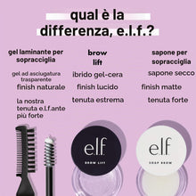 Carica l'immagine nel visualizzatore di Gallery, e.l.f. Brow Laminating Gel, gel per sopracciglia ad asciugatura invisibile, fissaggio forte resistente all’acqua, effett