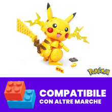 Carica l'immagine nel visualizzatore di Gallery, Mega Pokémon - Pikachu, Personaggio da Costruire con 211 mattoncini, Alto 10+ cm e con Dettagli Elettro sulle guance, da Collezionare ed esporre, Giocattolo per Bambini, 7+ Anni, GMD31