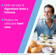 Carica l'immagine nel visualizzatore di Gallery, BIOCHETASI Digestione Pocket, per Aiutare la Digestione anche Fuori Casa, Senza Zucchero, 18 Compresse Masticabili Gusto Arancia,