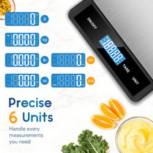 Carica l'immagine nel visualizzatore di Gallery, Zivacate Bilancia Cucina Digitale, Bilancia da Cucina 5kg, Piatto Inox