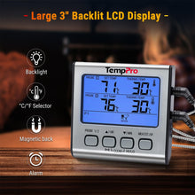 Carica l'immagine nel visualizzatore di Gallery, TempPro TP17 Termometro Cucina Digitale a Doppia Sonda con Modalità Timer