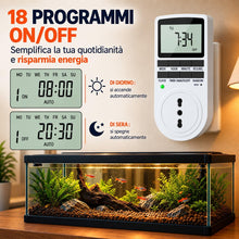 Carica l'immagine nel visualizzatore di Gallery, 2 Prese Programmabili Digitali Timer Conto alla Rovescia 16A