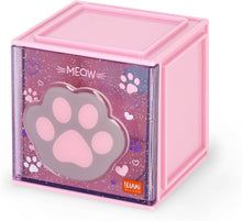 Carica l'immagine nel visualizzatore di Gallery, Legami - Box Componibile da Scrivania Cutie Cubes, Tema Kitty, Organiser da Scrivania, Portaoggetti, Foglio di Adesivi incluso, Impilabile, Multifunzionale, in ABS, 90 x 90 x 100 cm