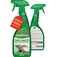 Carica l'immagine nel visualizzatore di Gallery, Gardemia Disabituante Anti Topi e Ratti 750ml Spray Azione Naturale Barriera Vegetale Disabitua Roditori Interni Esterni