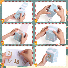 Carica l&#39;immagine nel visualizzatore di Gallery, Kesote Calendario Avvento Fai da Te, 24 Calendario Avvento da Riempire, Scatole Natalizie con Diversi Disegni Natalizi Scatoline per Regali Piccoli Natalizi, Colori Morandi
