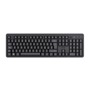 Trust Ody II Tastiera Wireless Silenziosa Layout Italiano QWERTY, Tasti a Profilo Ribassato, Resistente agli Schizzi, Ricevitore USB 2.4GHz, Tastiera PC Senza Fili, Keyboard per Laptop, Mac - Nero