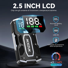 Carica l'immagine nel visualizzatore di Gallery, ACEZUK Avviatore Batteria Auto,7000A Avviatore di Emergenza per Auto/Moto