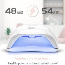 Carica l'immagine nel visualizzatore di Gallery, Lampada led unghie UV professionale 36 LED con 5 Timer da 48W / 54W. Fornetto ideale per manicure e pedicure con sensore