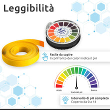 Carica l'immagine nel visualizzatore di Gallery, ECENCE 2 pz. strisce di misurazione del pH, intervallo di misurazione 0-14