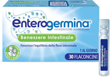 Carica l'immagine nel visualizzatore di Gallery, Enterogermina Benessere Intestinale, Fermenti Lattici Probiotici, Integratori Adulti e Bambini 3+ Favorisce l’Equilibrio della Flora Batterica Intestinale, Senza Glutine (30 Flaconcini/5 ml)