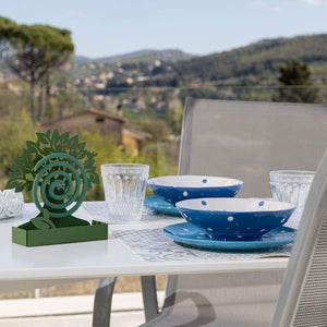 Baroni Home Porta Zampirone in Metallo Albero Verde. Portazampirone da Interno o da Esterno 17X5X17.5cm